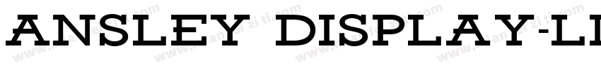 Ansley Display-Light字体转换